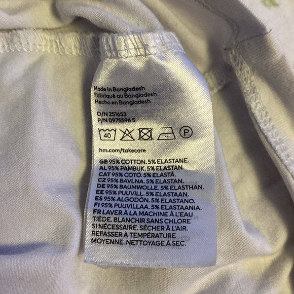 H&M DIVIDED (Size S) Short-Sleeved Crop Top Baseball Tee - Picture 4 of 4